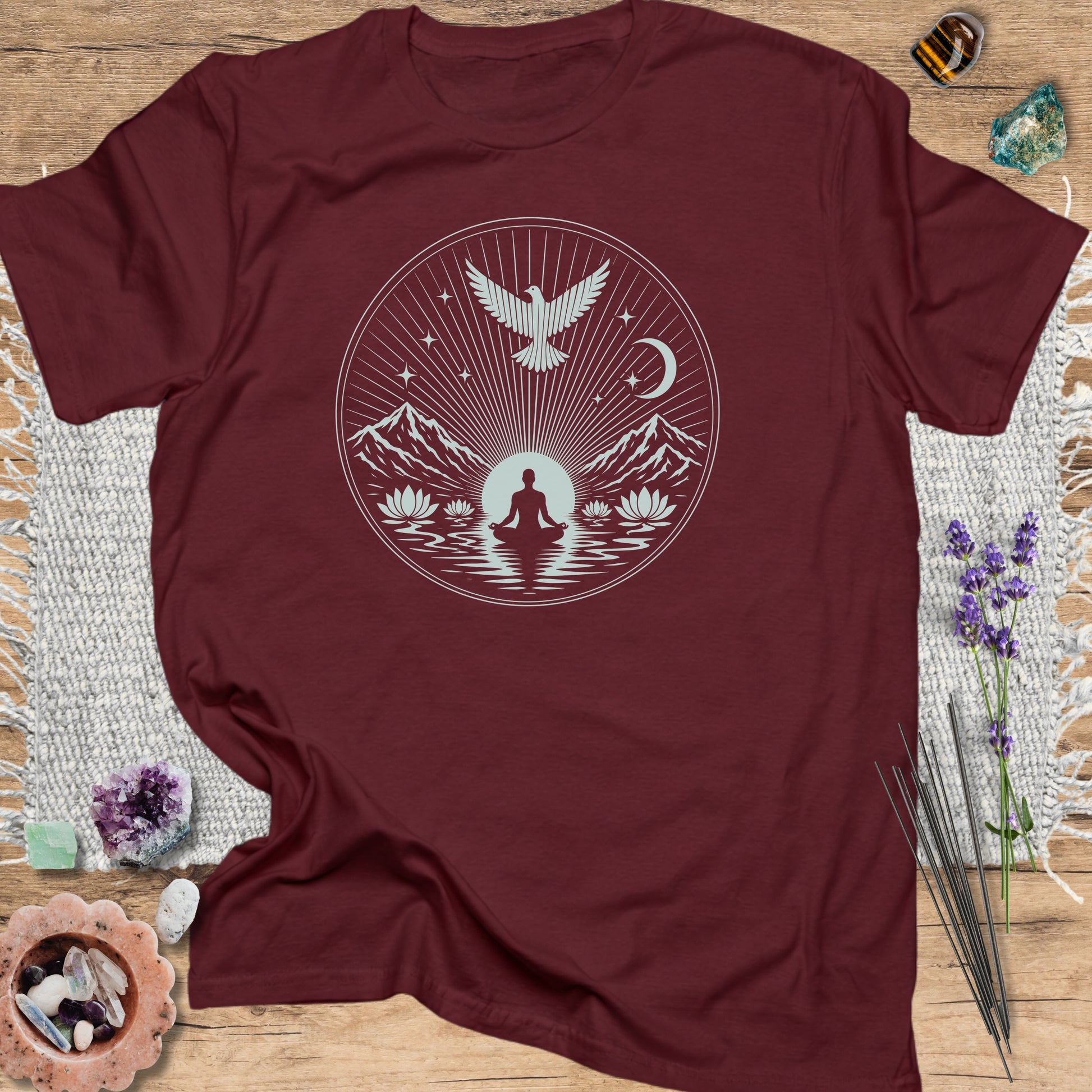 Edge Of Silence T-Shirt Maroon