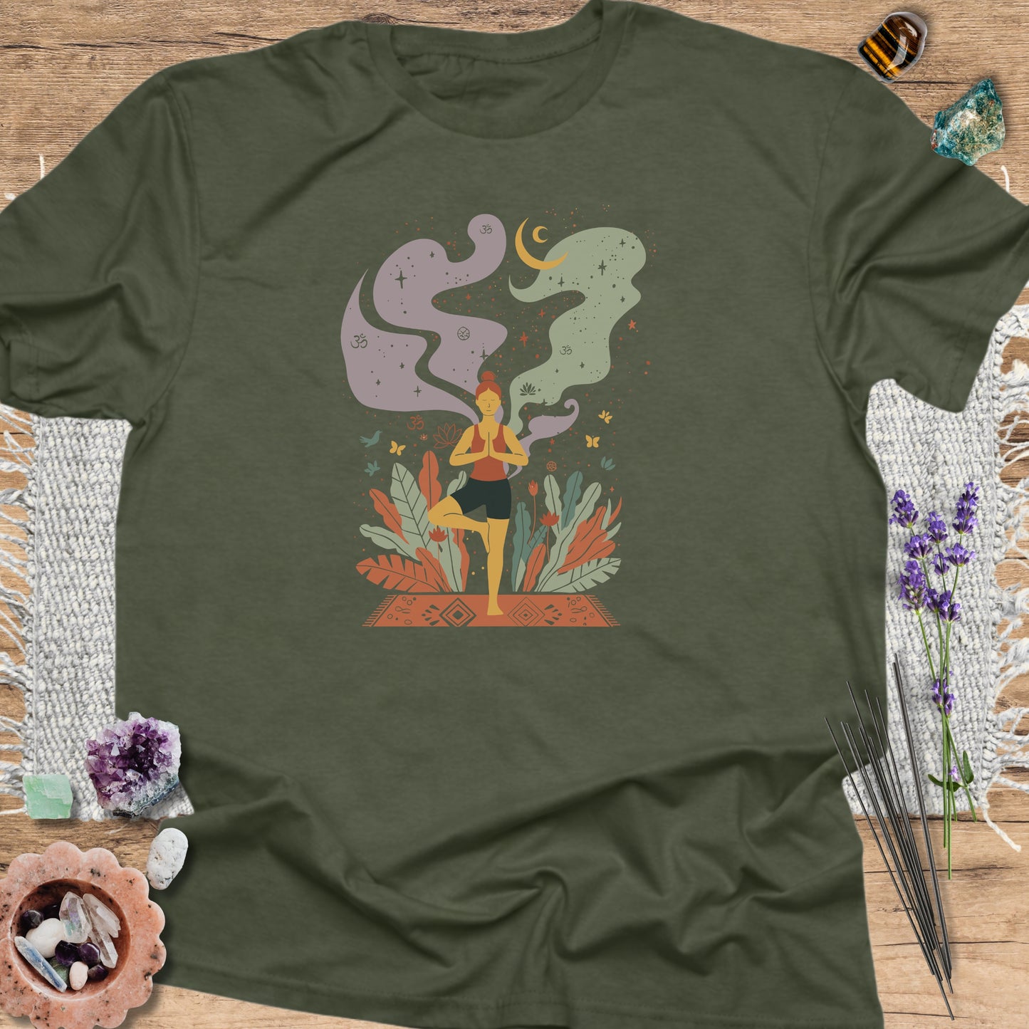 Retro Witchy Yoga T-Shirt