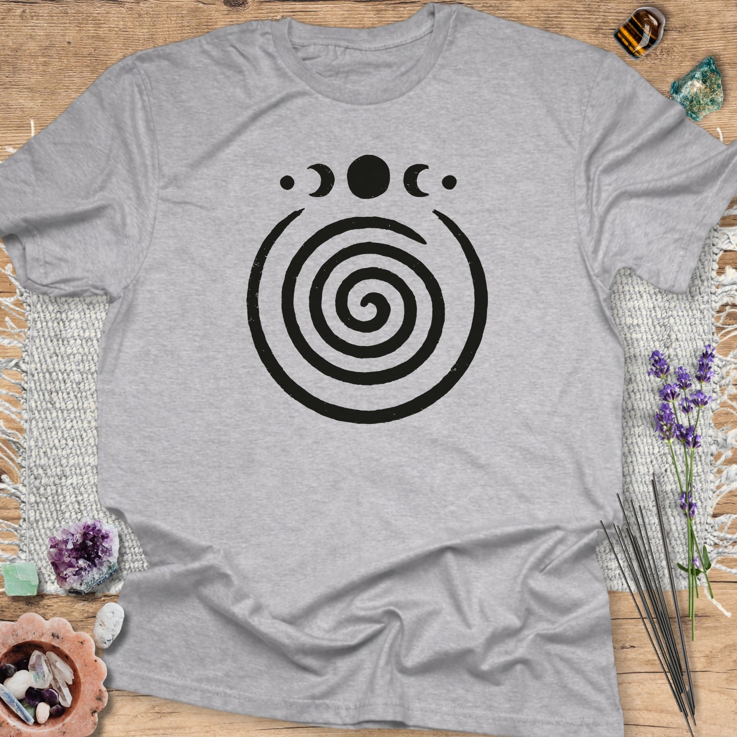 Spiral Moon Phases T-Shirt
