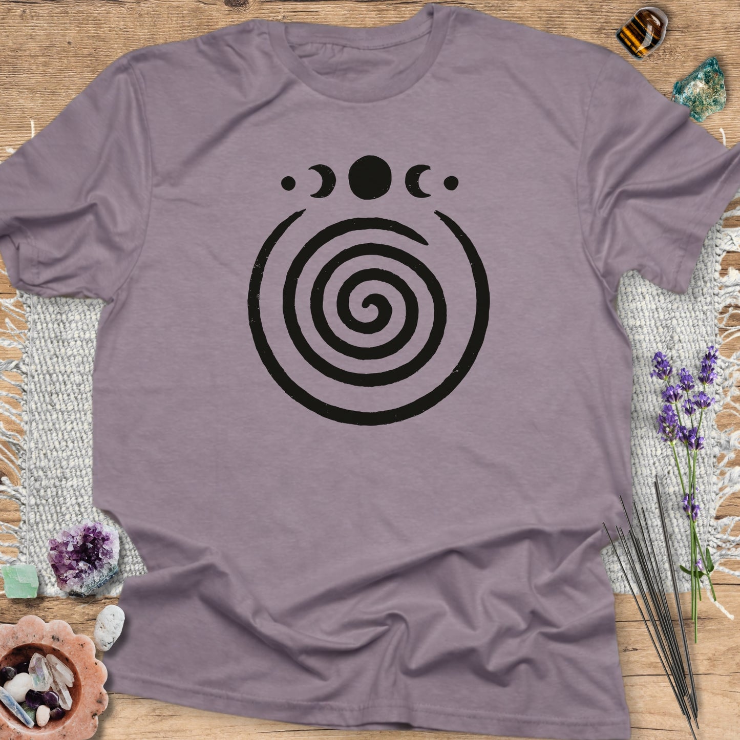 Spiral Moon Phases T-Shirt