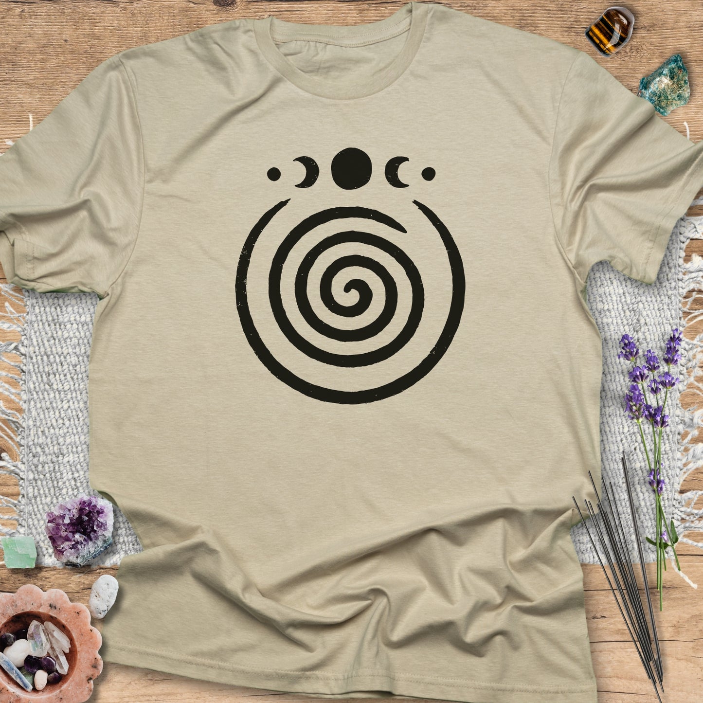 Spiral Moon Phases T-Shirt