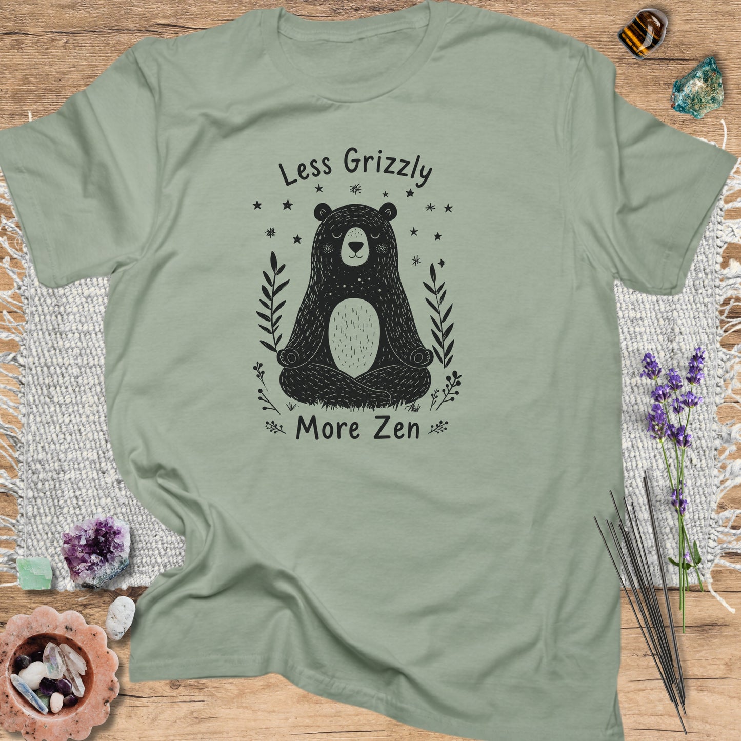 Less Grizzly More Zen T-Shirt