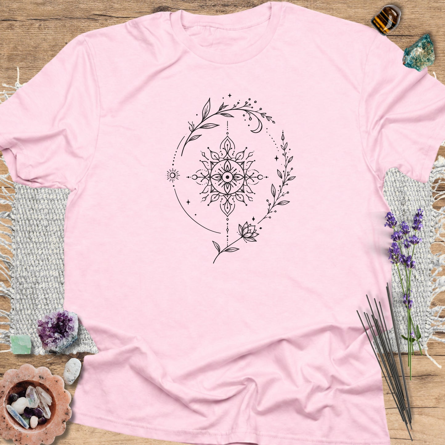 Mystic Floral Mandala T-Shirt