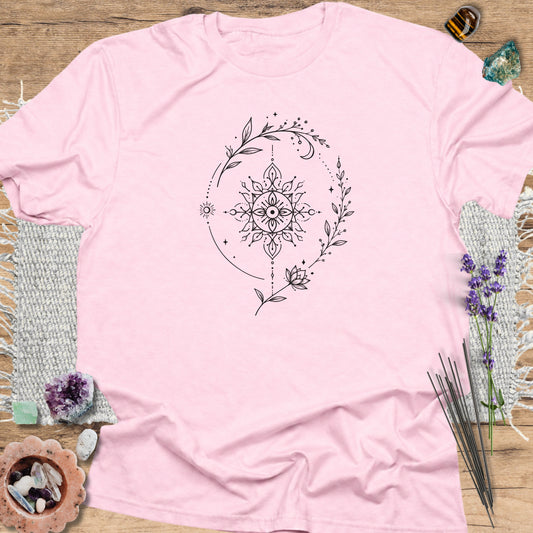 Mystic Floral Mandala T-Shirt