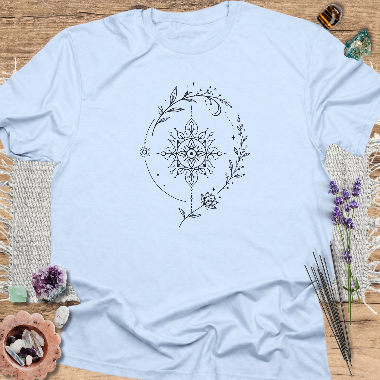 Mystic Floral Mandala T-Shirt