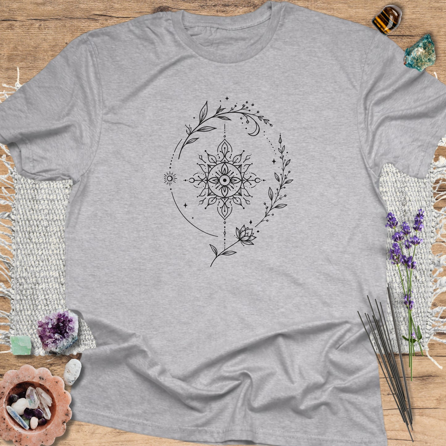 Mystic Floral Mandala T-Shirt