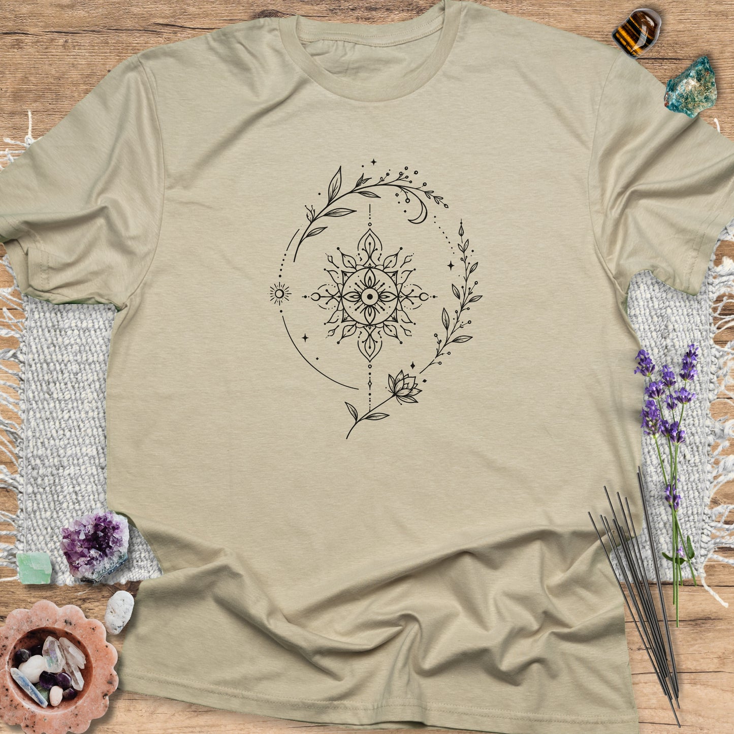Mystic Floral Mandala T-Shirt