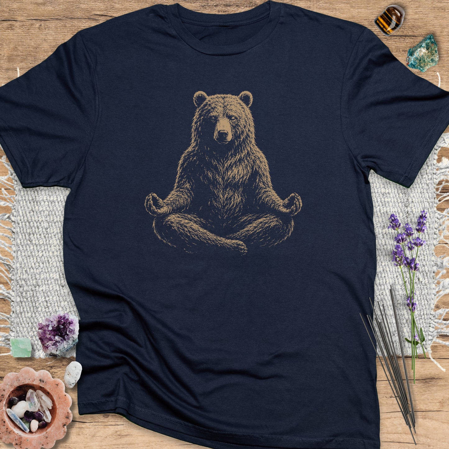 Zen Bear T-Shirt Navy