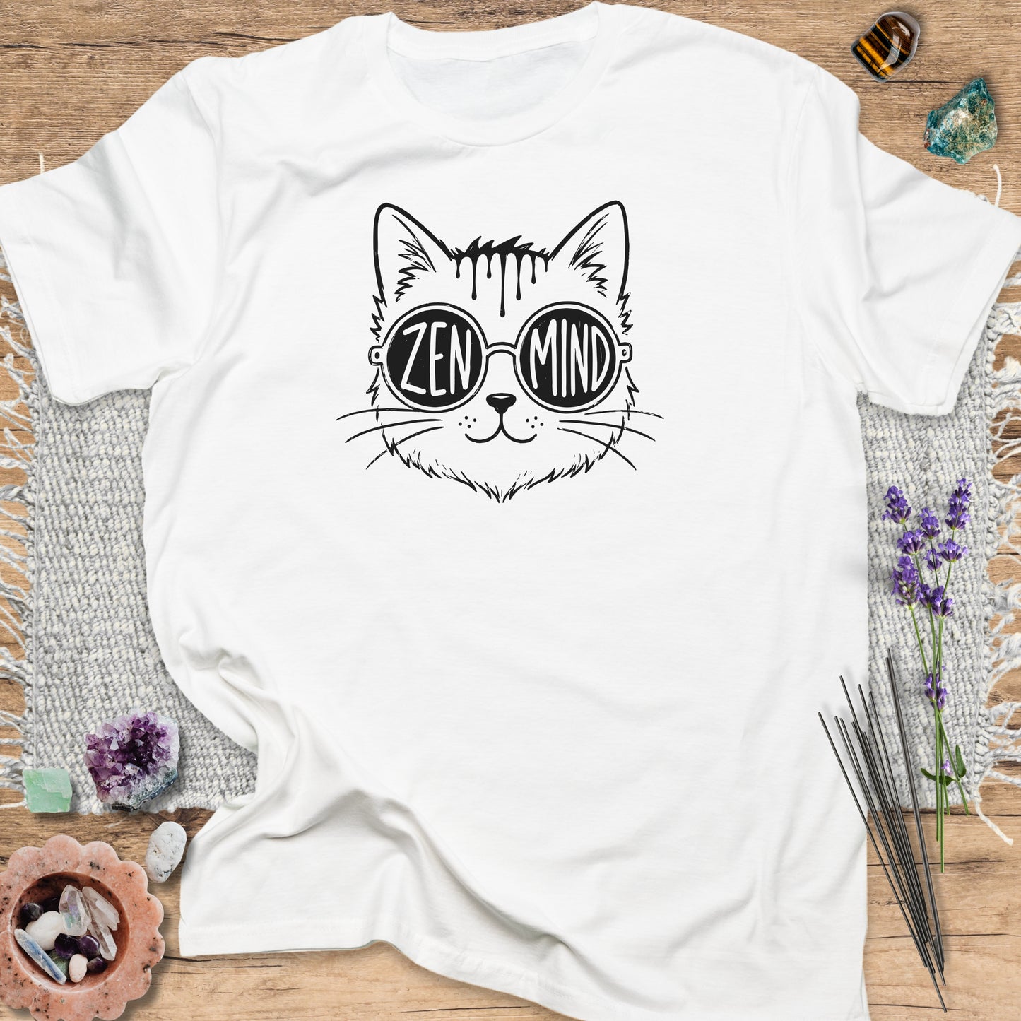Zen Mind Cat T-Shirt