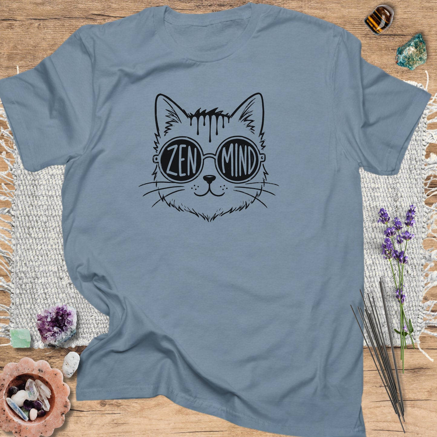 Zen Mind Cat T-Shirt