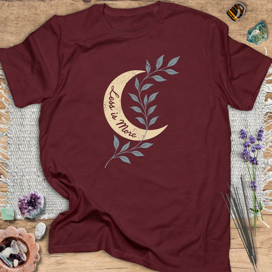 Less is More Crescent Moon T-Shirt