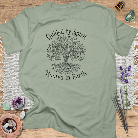 Guided by Spirit Tree T-Shirt Sage