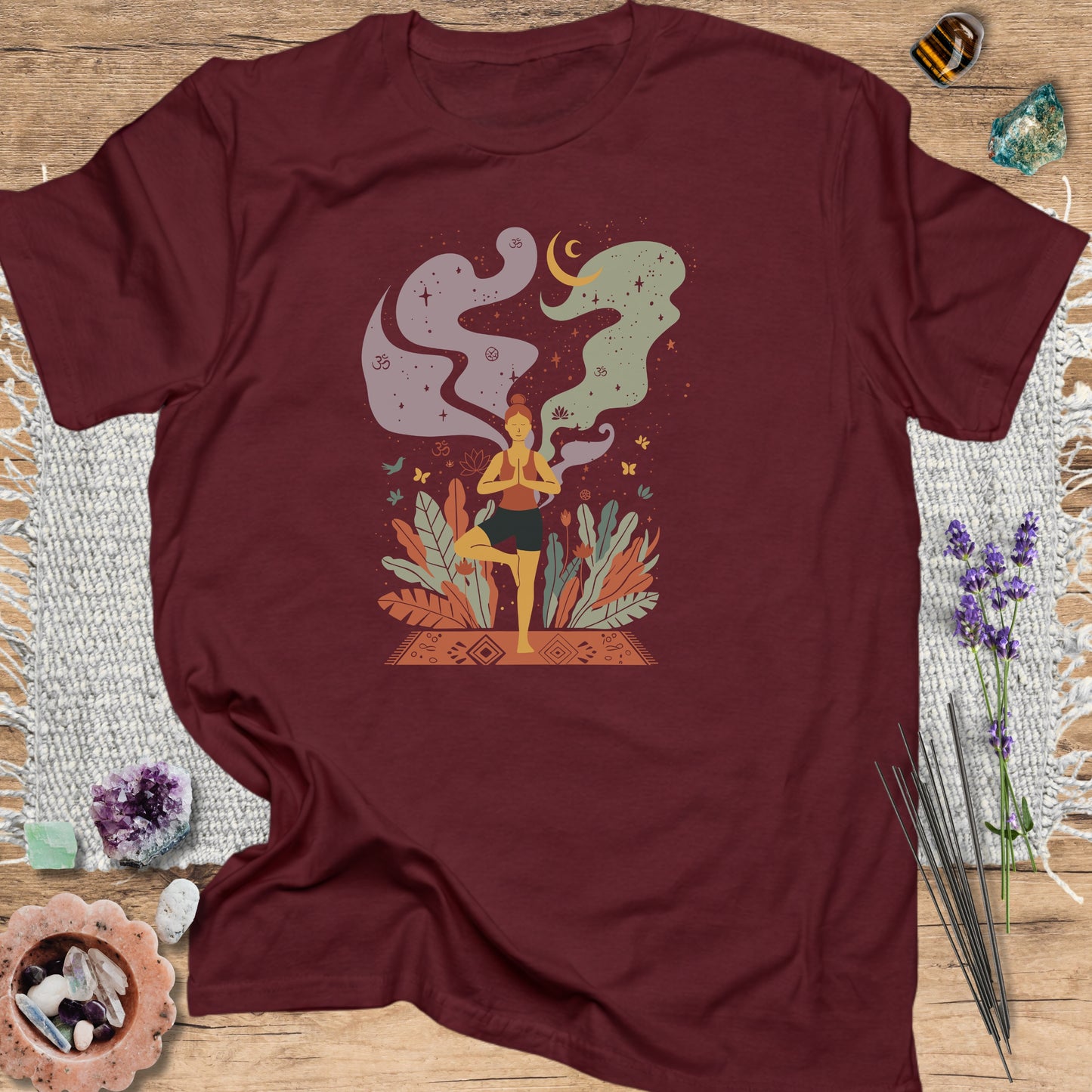 Retro Witchy Yoga T-Shirt