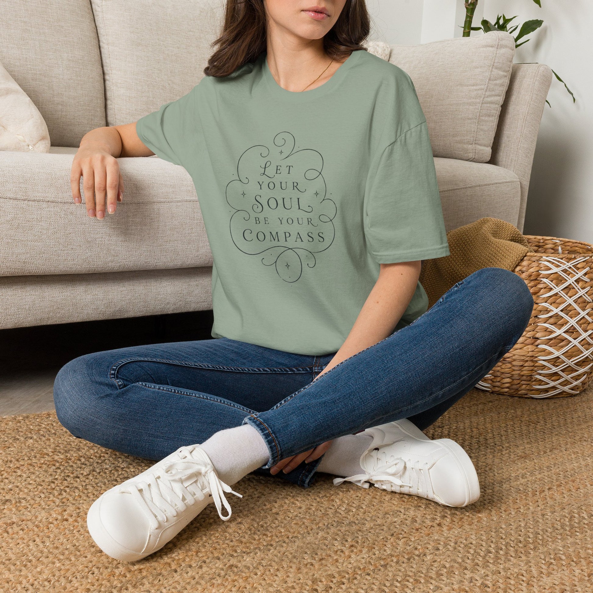 T-Shirt — "Let Your Soul Be Your Compass" Inspirational Graphic Tee