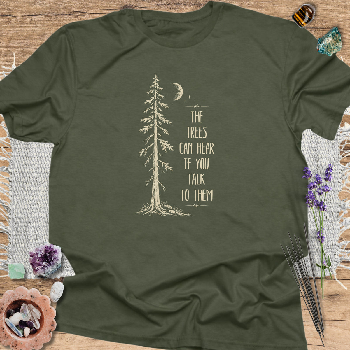 The Trees Can Hear Military Green