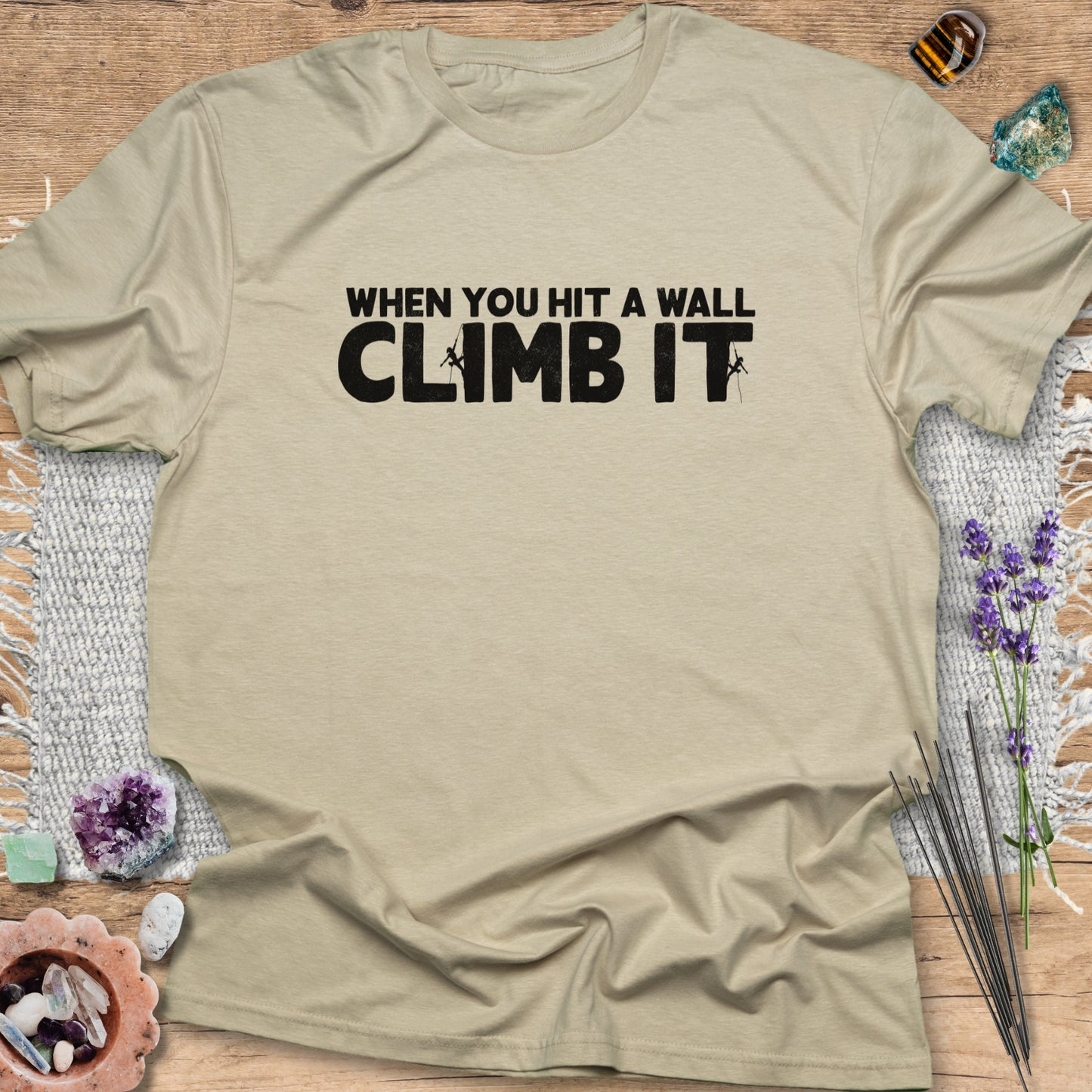 When You Hit a Wall, Climb it T-Shirt