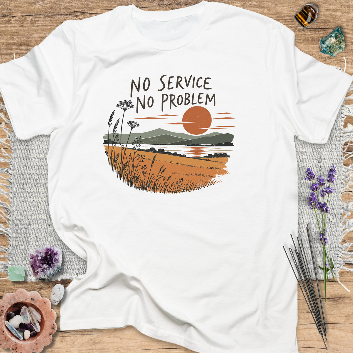 No Service No Problem White