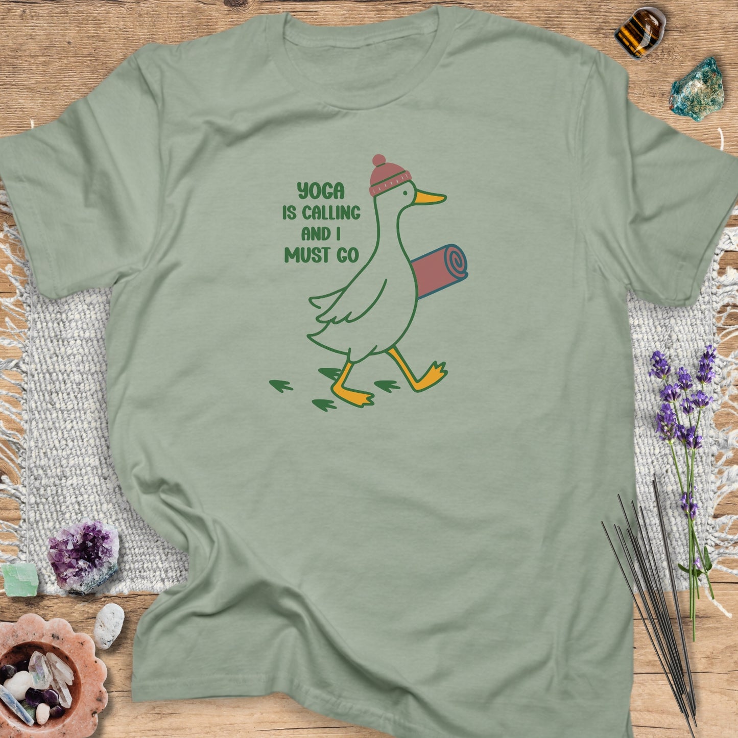 Yoga is Calling and I Must Go T-Shirt