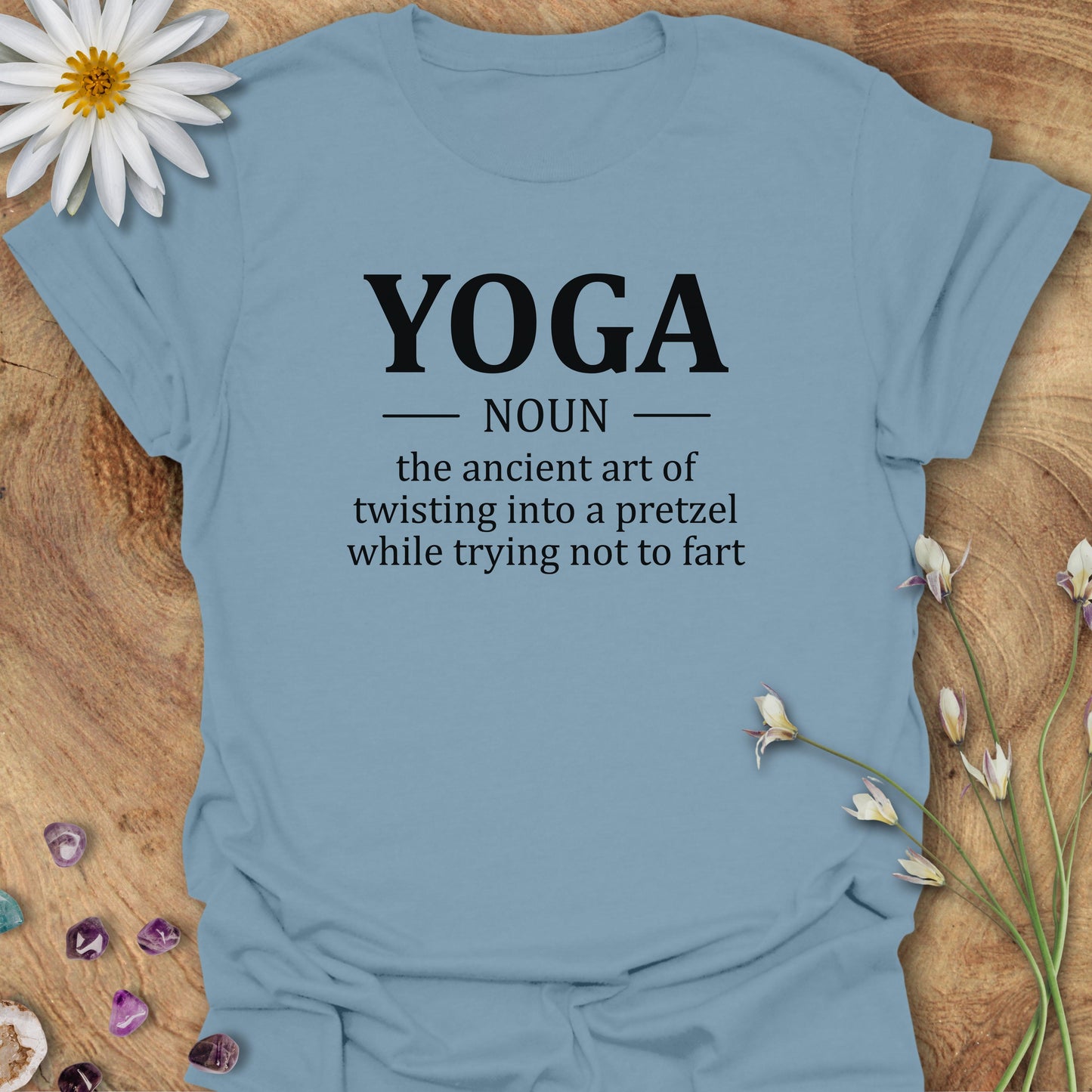 Yoga Definition T-Shirt Stone Blue