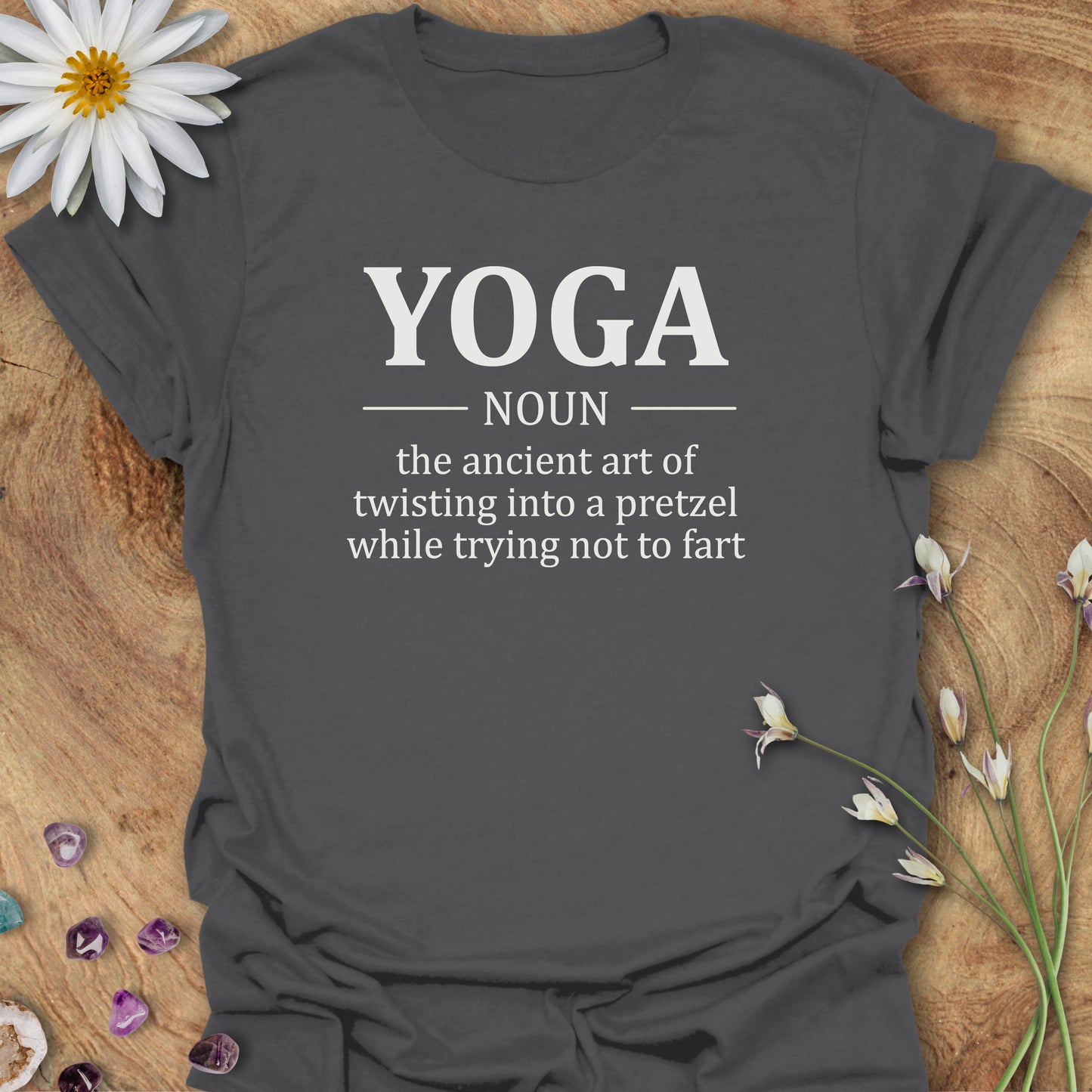 Yoga Definition T-Shirt Charcoal
