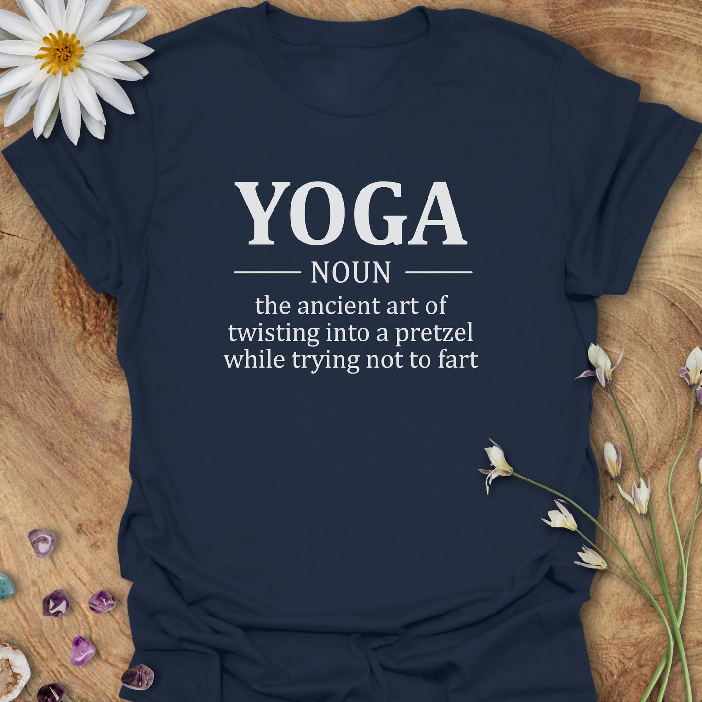 Yoga Definition T-Shirt Navy