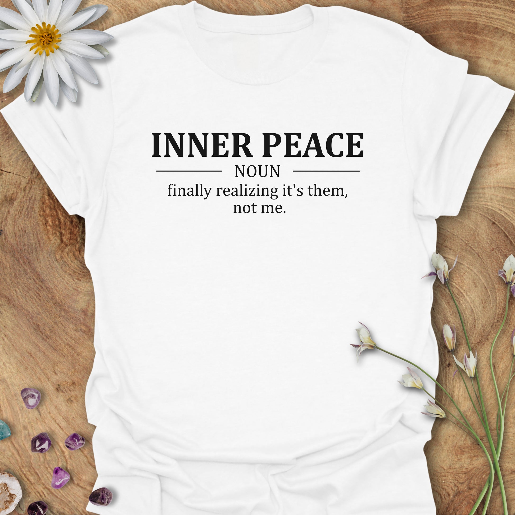 Inner Peace Definition T-Shirt White