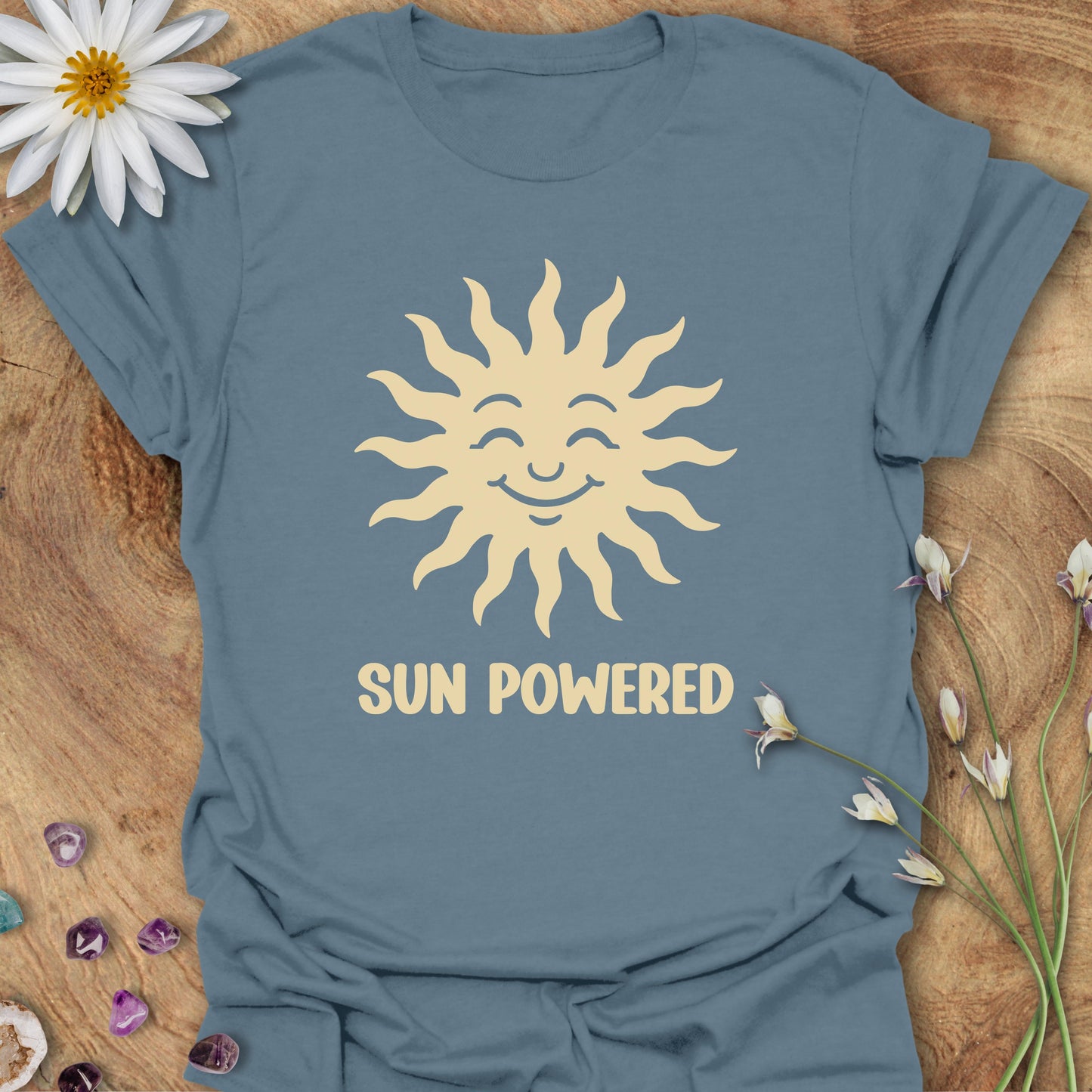 Sun Powered T-Shirt Indigo Blue