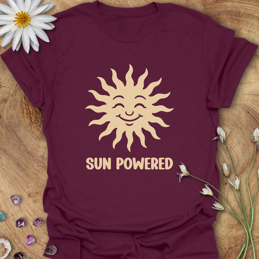 Sun Powered T-Shirt Maroon