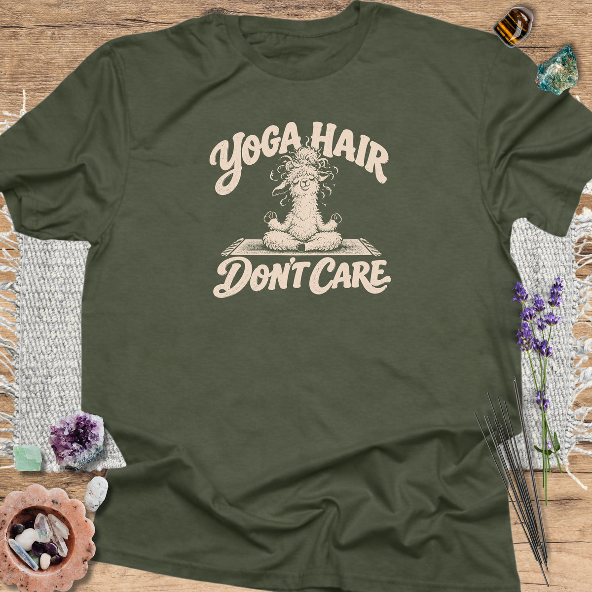 Yoga Hair Don't Care Military Green