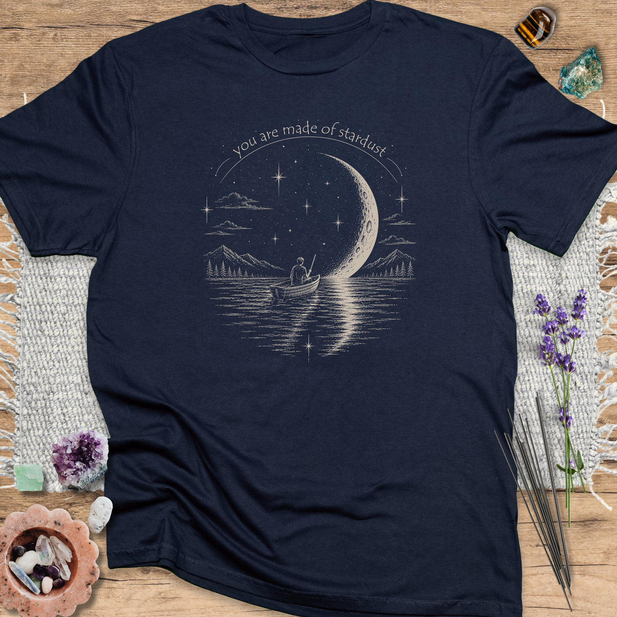 You Are Made of Stardust T-Shirt Navy