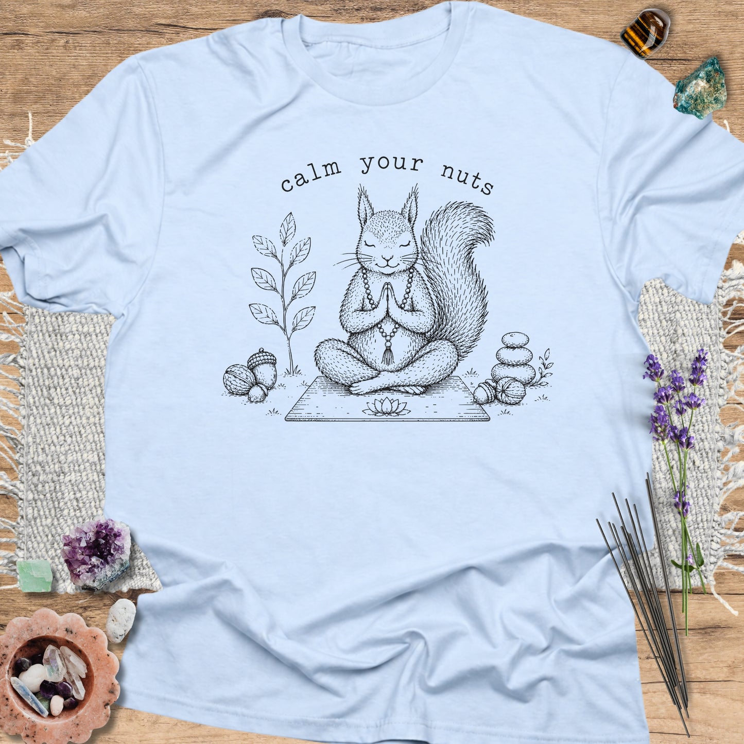 Calm Your Nuts Light Blue