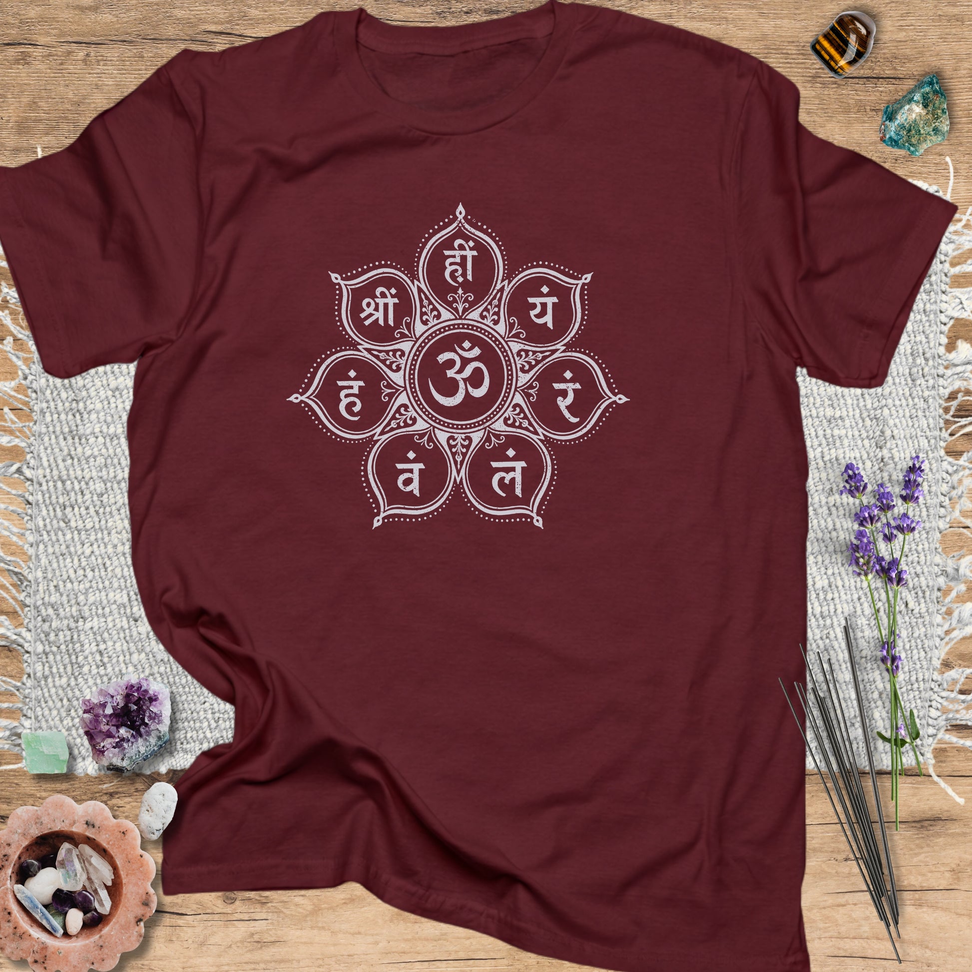 Sacred Sanskrit Chakra Maroon