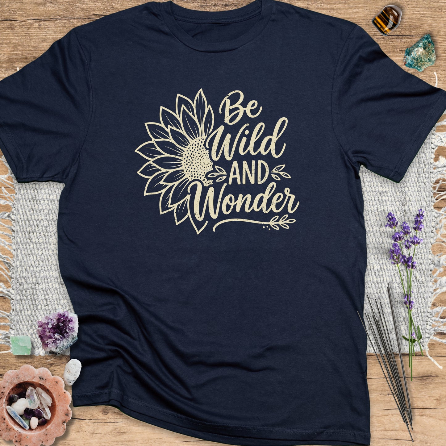 Be Wild and Wonder T-Shirt Navy