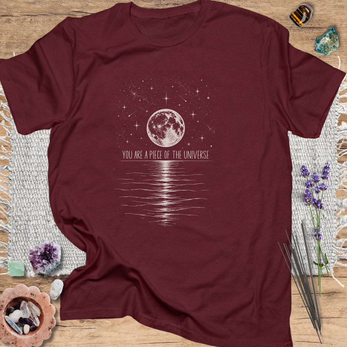 You are a Piece of the Universe Maroon