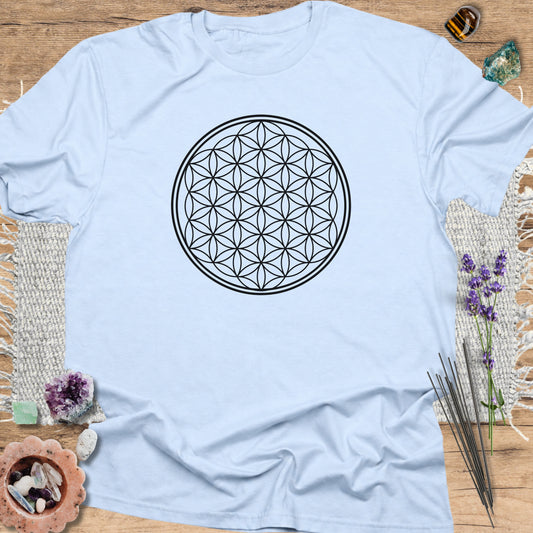 Flower of Life T-Shirt Light Blue