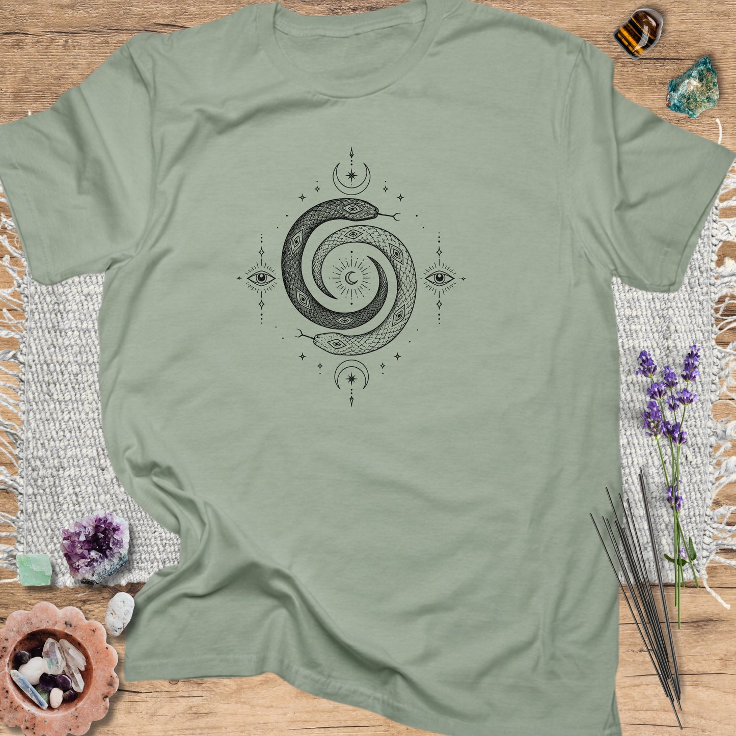 Mystical Spiral Serpent T-Shirt