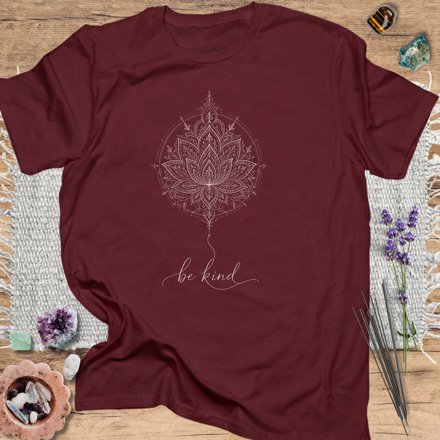 Be Kind T-Shirt Maroon