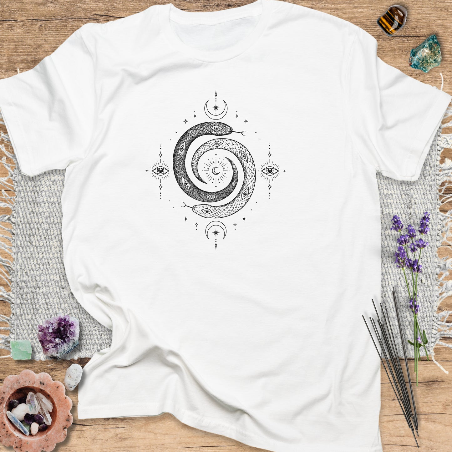 Mystical Spiral Serpent T-Shirt
