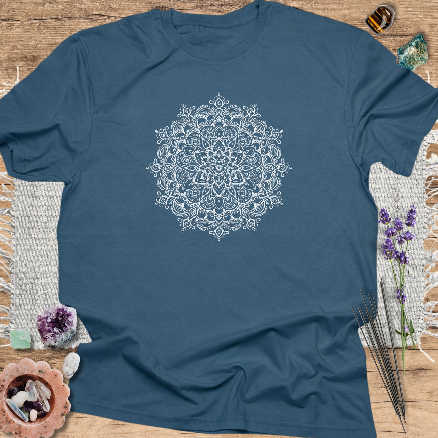 White Lace Mandala T-Shirt
