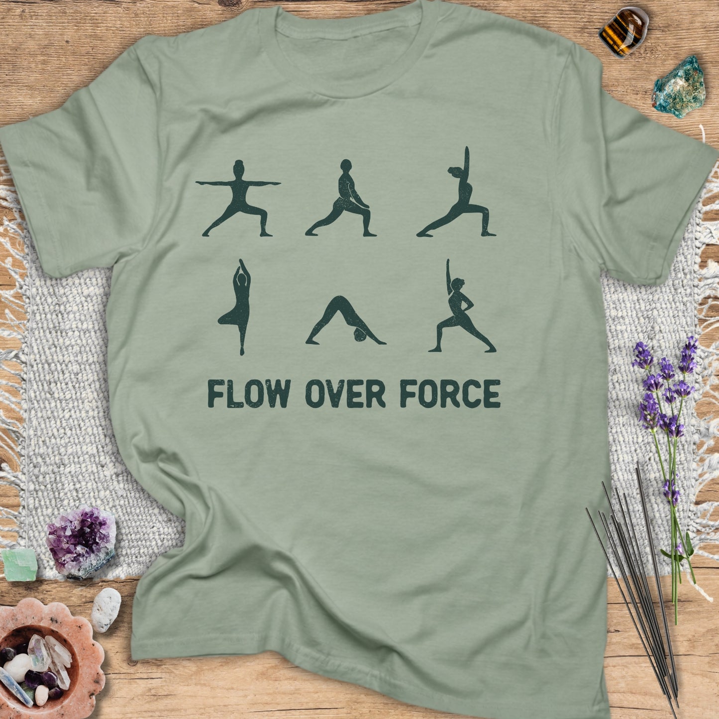 Flow Over Force Yoga T-Shirt