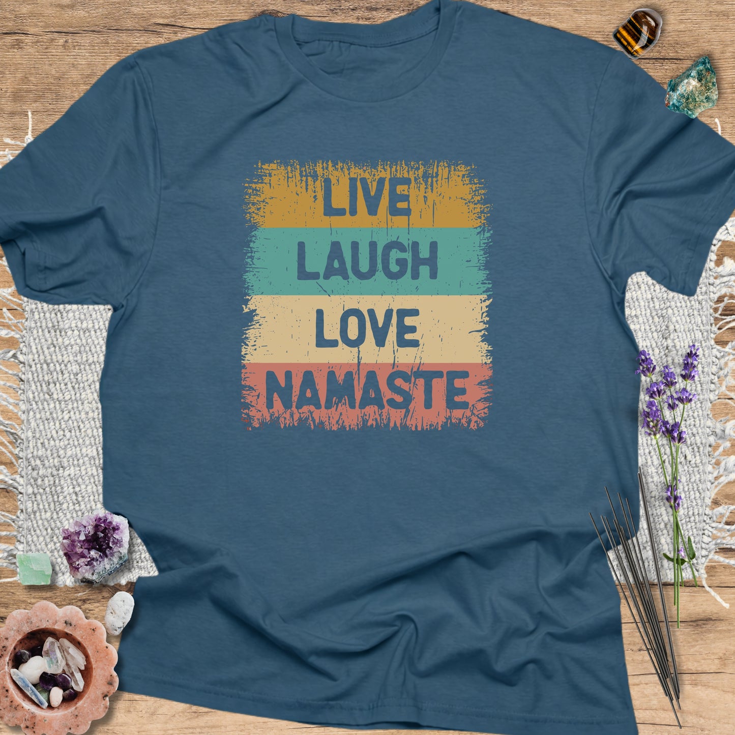 Live Laugh Love Namaste T-Shirt