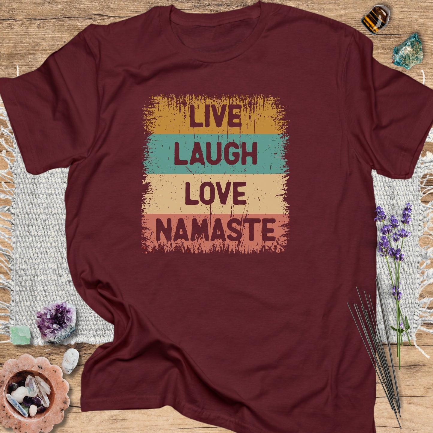 Live Laugh Love Namaste T-Shirt