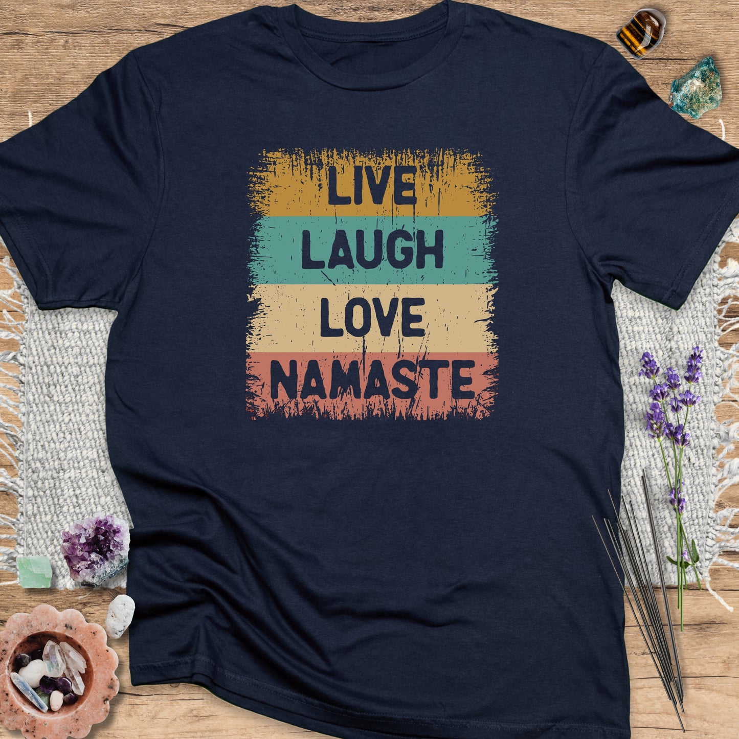 Live Laugh Love Namaste T-Shirt