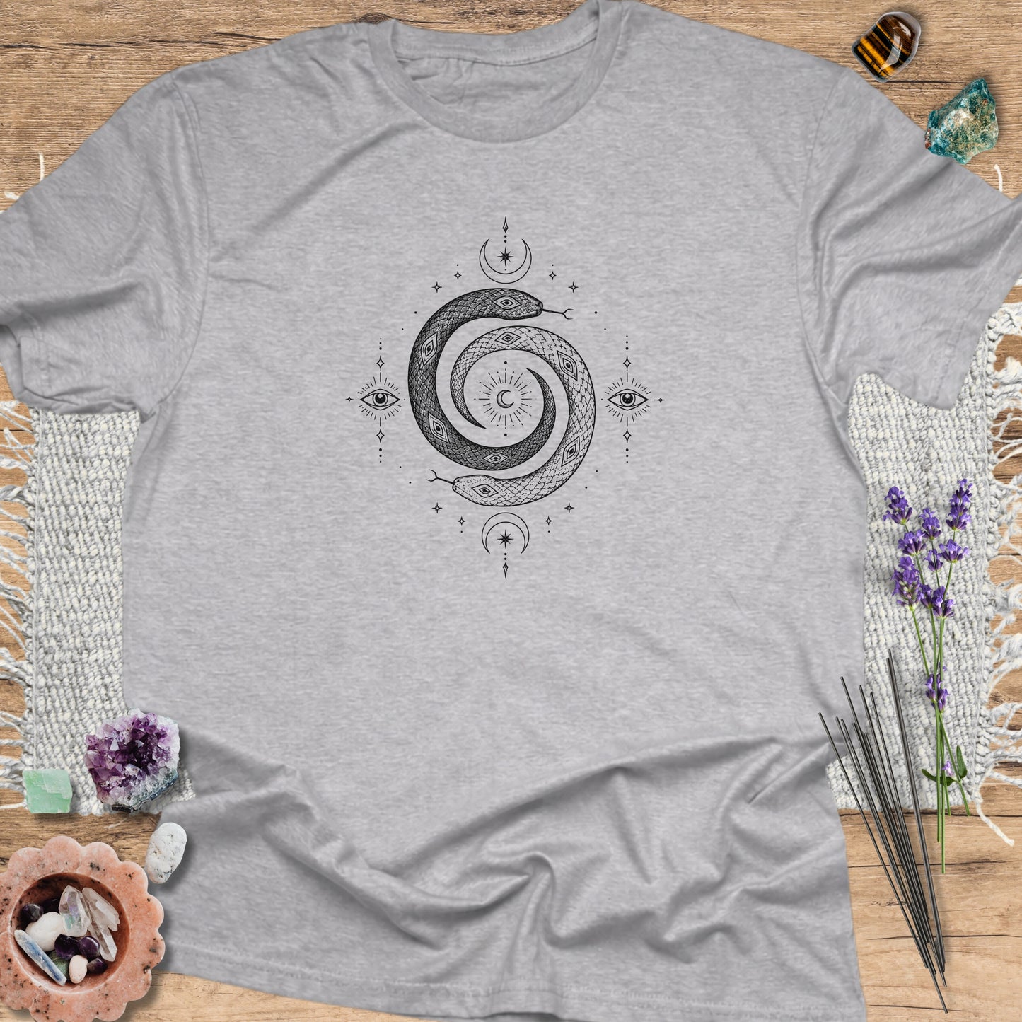 Mystical Spiral Serpent T-Shirt