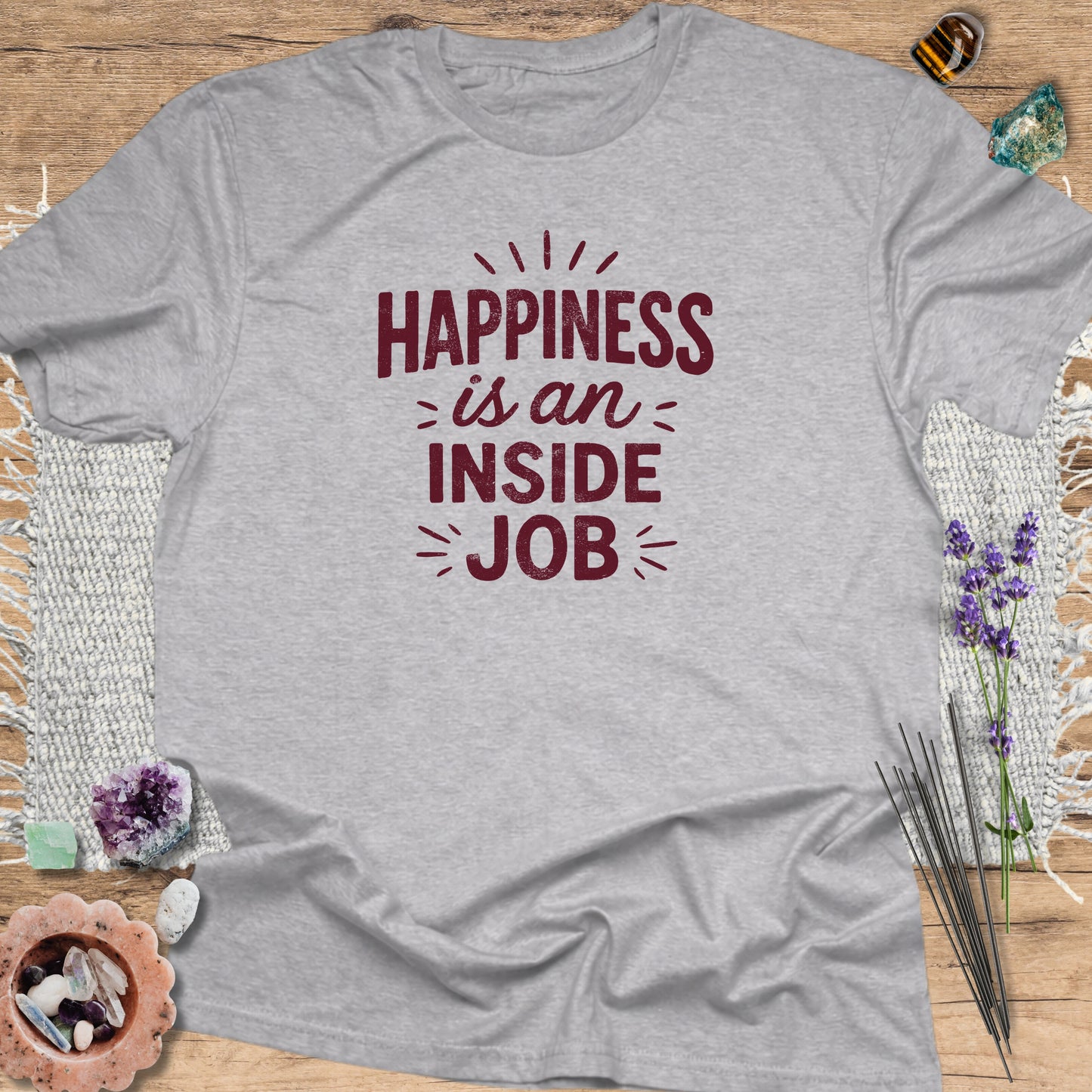 Happiness Is An Inside Job Sport Grey