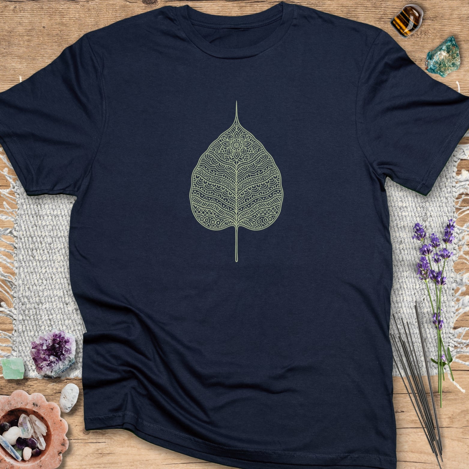 Bodhi Leaf T-Shirt Navy
