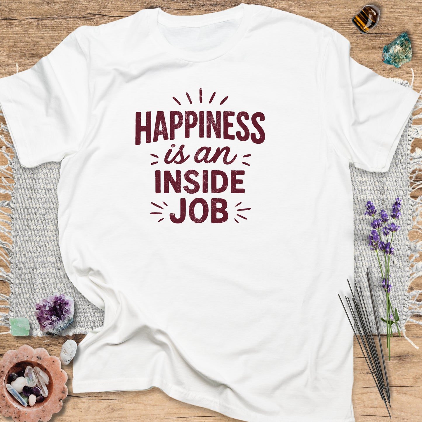 Happiness Is An Inside Job White