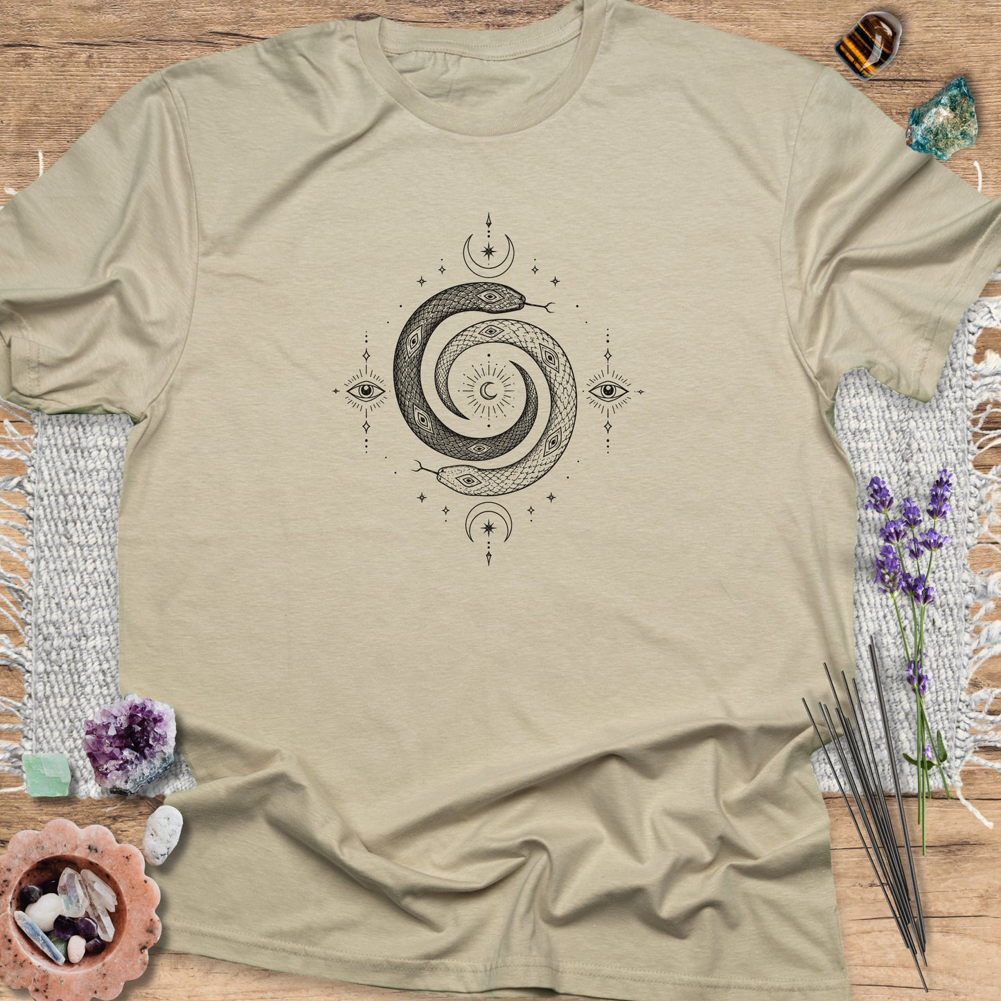 Mystical Spiral Serpent T-Shirt