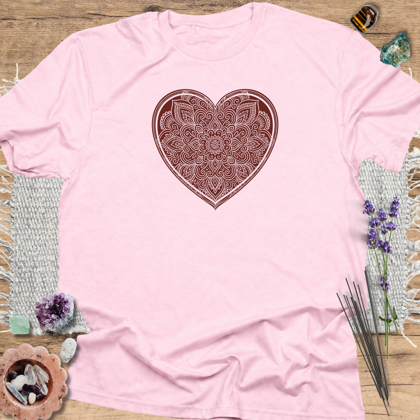 Heart Mandala Light Pink