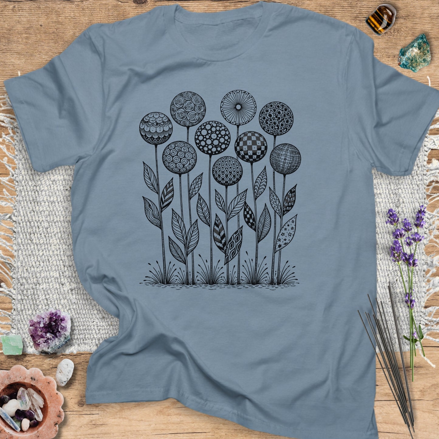 Botanical Zentangle T-Shirt